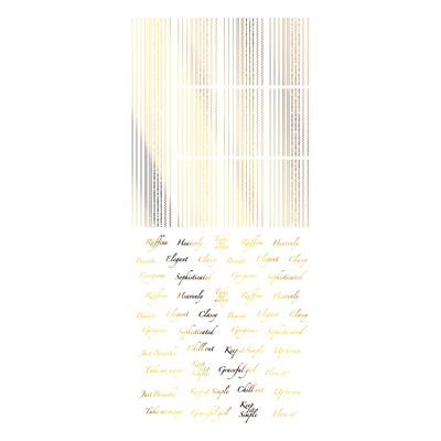 ネイルデザイン ネイルアート おしゃれ 便利 簡単 セルフ TSUMEKIRA(ツメキラ) ネイルシール 西山麻耶プロデュース2 Elegant Line ゴール