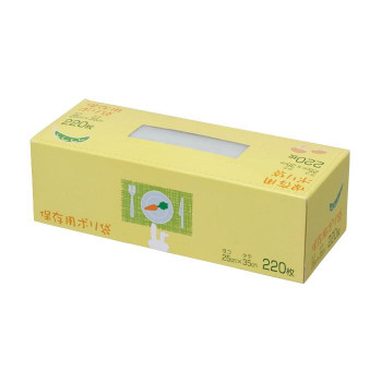 ジャパックス 保存用BOXポリ袋 マチ付 半透明 220枚×24個 SS05 キッチン ポリ袋