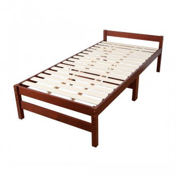 高さ調節できる天然木すのこベッド (シングル) ブラウン MRB-100B ベッド すのこベッド