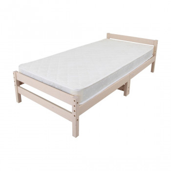 高さ調節できる天然木すのこベッド マットレスセット ホワイト MRB-100MTSW ベッド マットレス マットレスセット