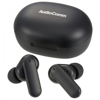 AudioComm ANC完全ワイヤレスイヤホン ブラック HP-W800N イヤホン